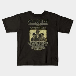 VINTAGE -  WANTED The Three Stooges For Vagrancy Kids T-Shirt